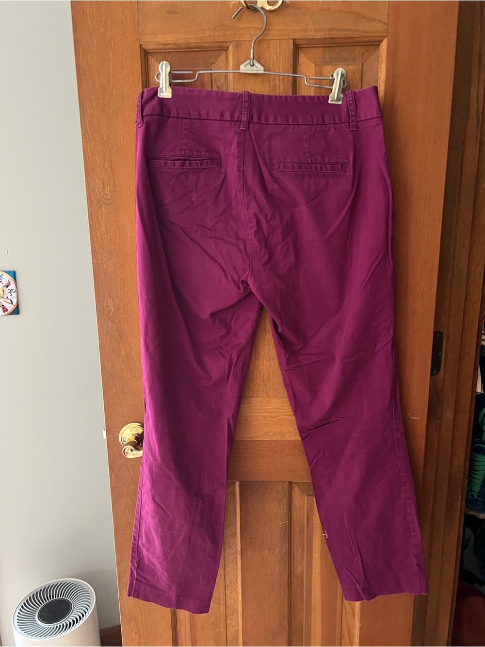 J crew Frankie Magenta Crop Chino Pants - Picture 2 of 3